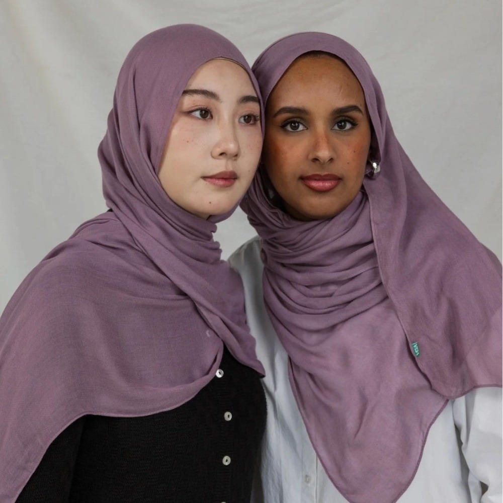 Vela Taro Tea Square Modal Hijab Scarf NWT Soft Purple 39x39" NWT